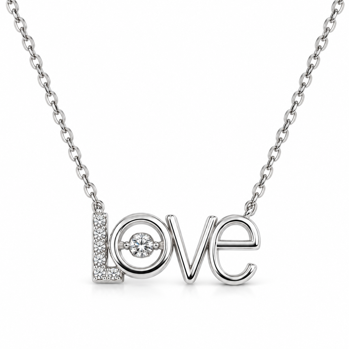 Love Script Pendant Necklace