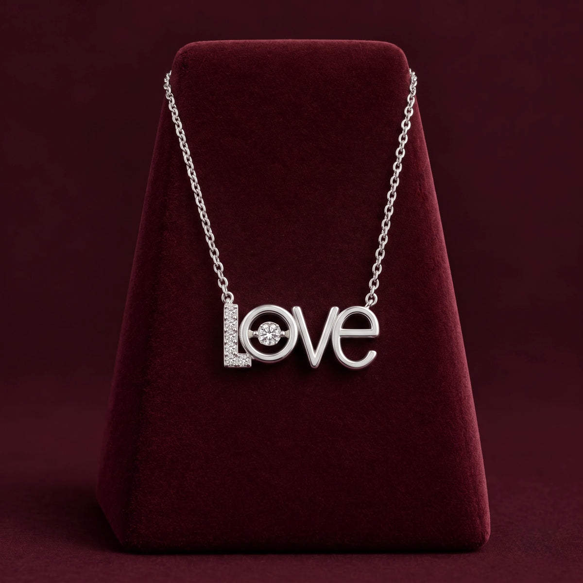 Love Script Pendant Necklace