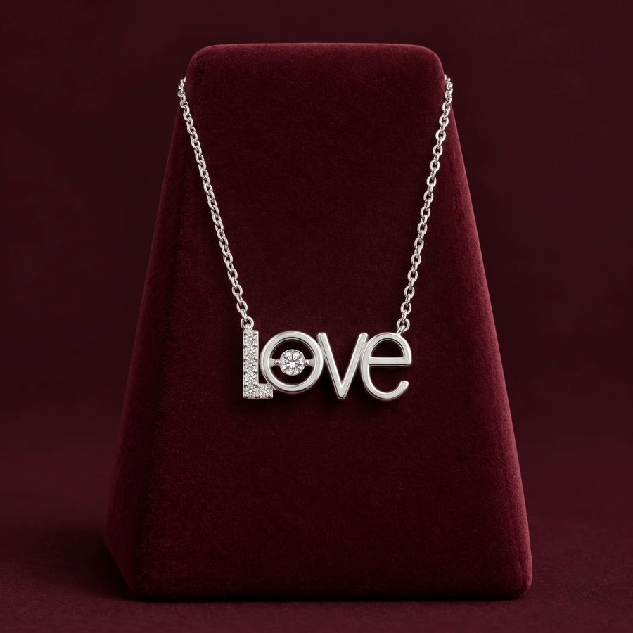 Love Script Pendant Necklace