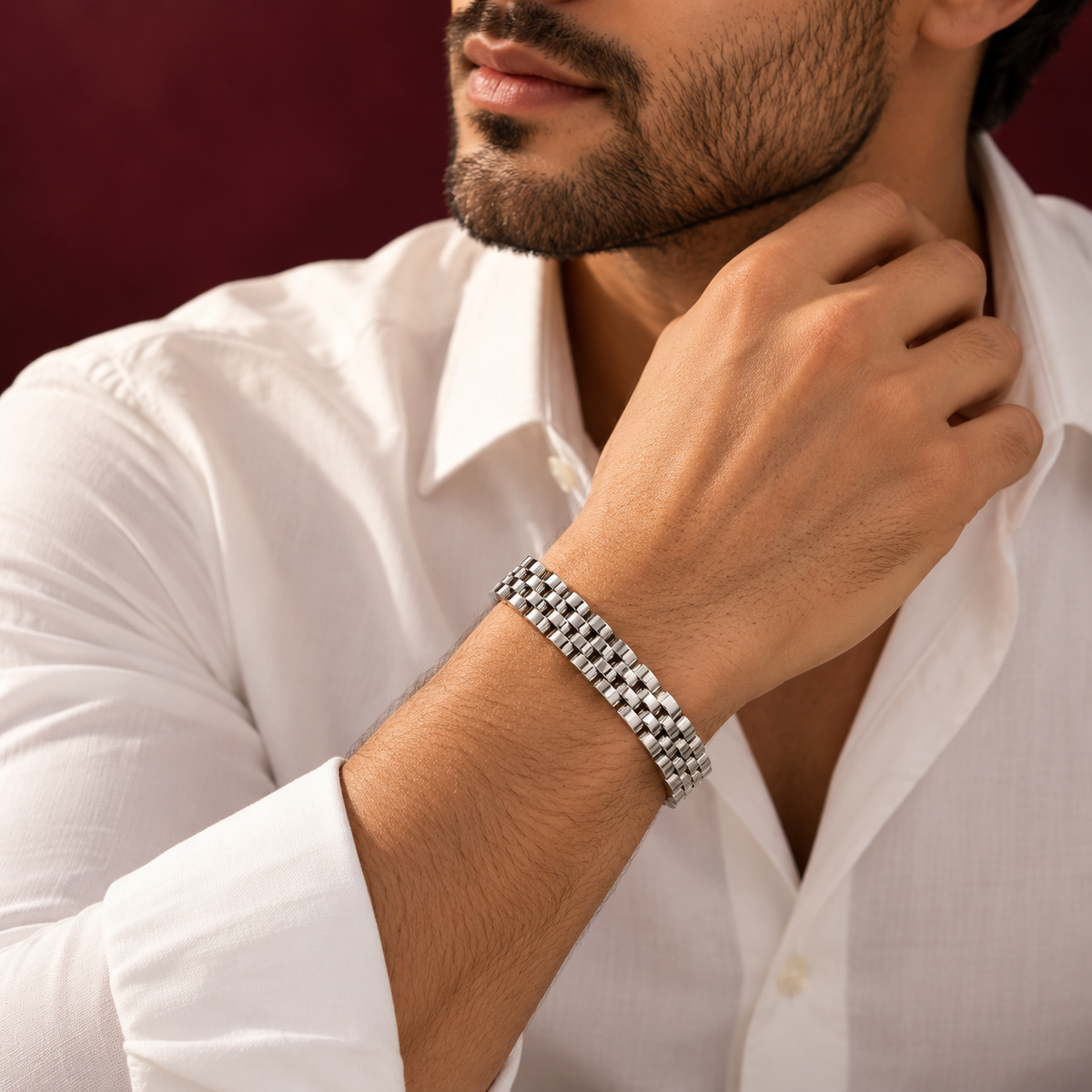 Classic Silver Link Bracelet
