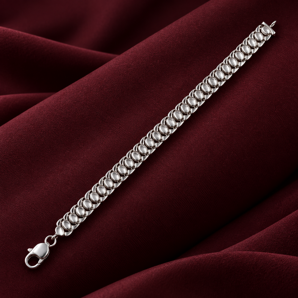 Classic Silver Oval Link Bracelet