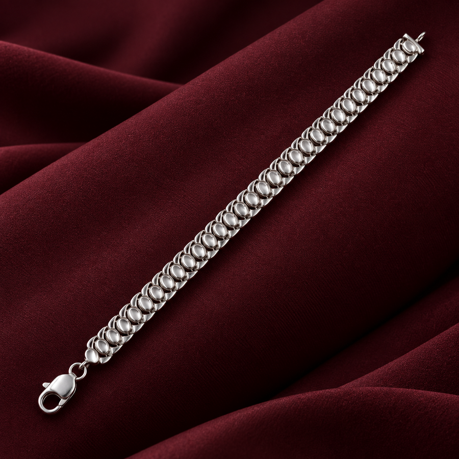 Classic Silver Oval Link Bracelet