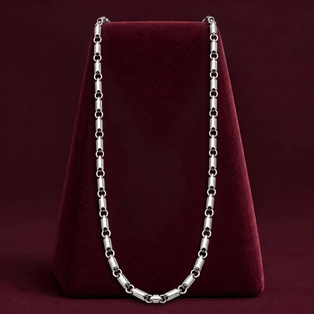 Classic Silver-Tone Link Chain for Men