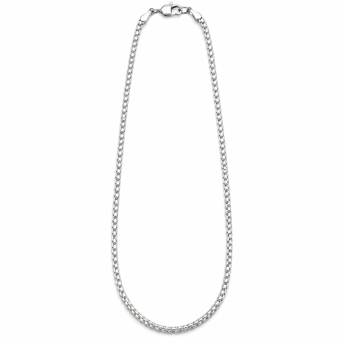 Classic Silver - Tone Chain For Men ( Non Sterling ) With HUID hallmark