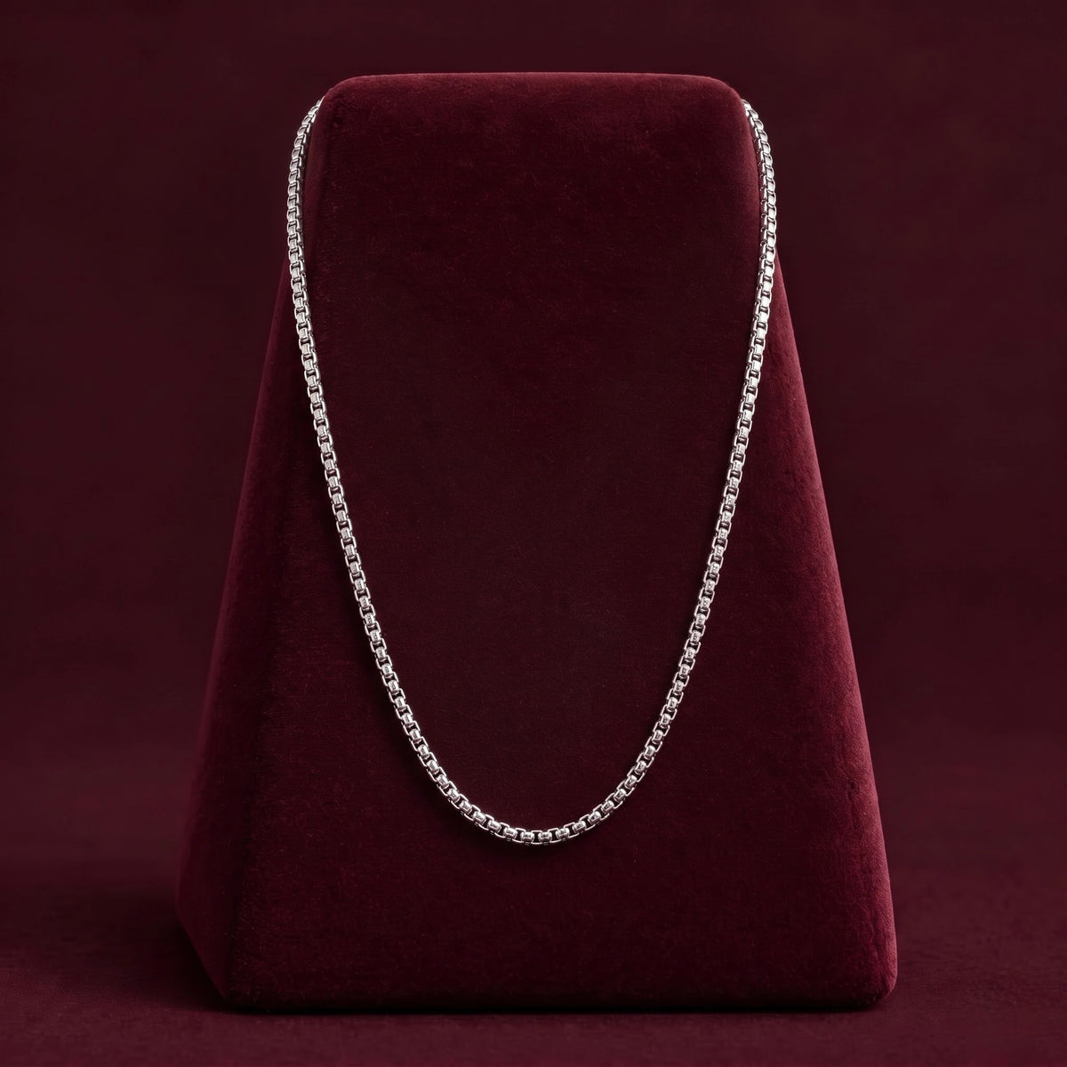 Classic Silver - Tone Chain For Men ( Non Sterling ) With HUID hallmark