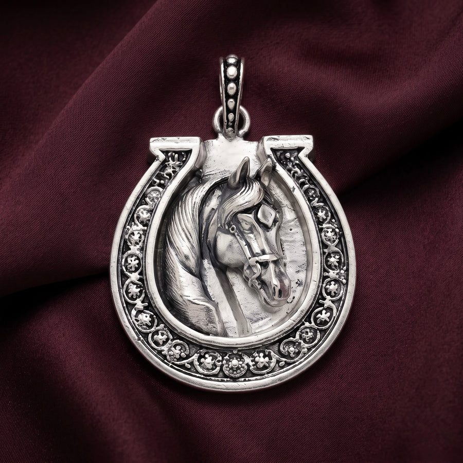 Horse Head Heritage Silver Pendant