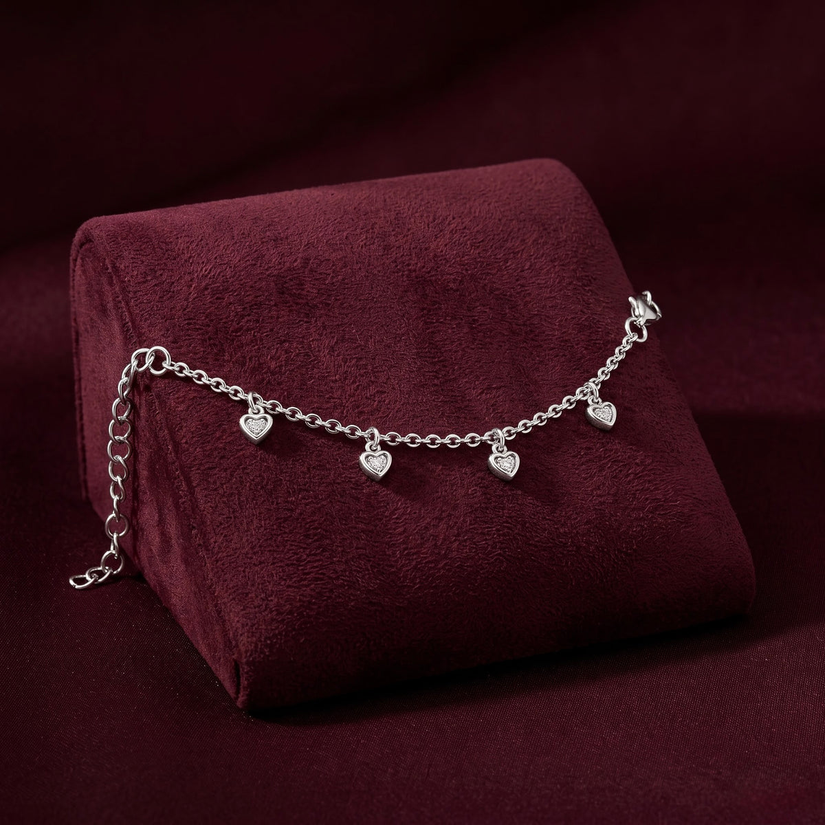 Heart Charm Kids Bracelet