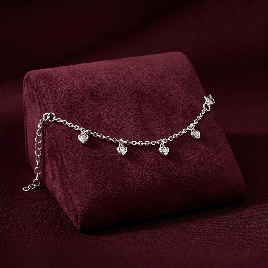 Heart Charm Kids Bracelet