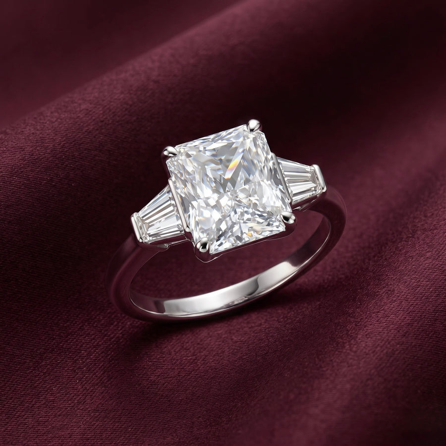 Classic Cushion Solitaire Silver Ring