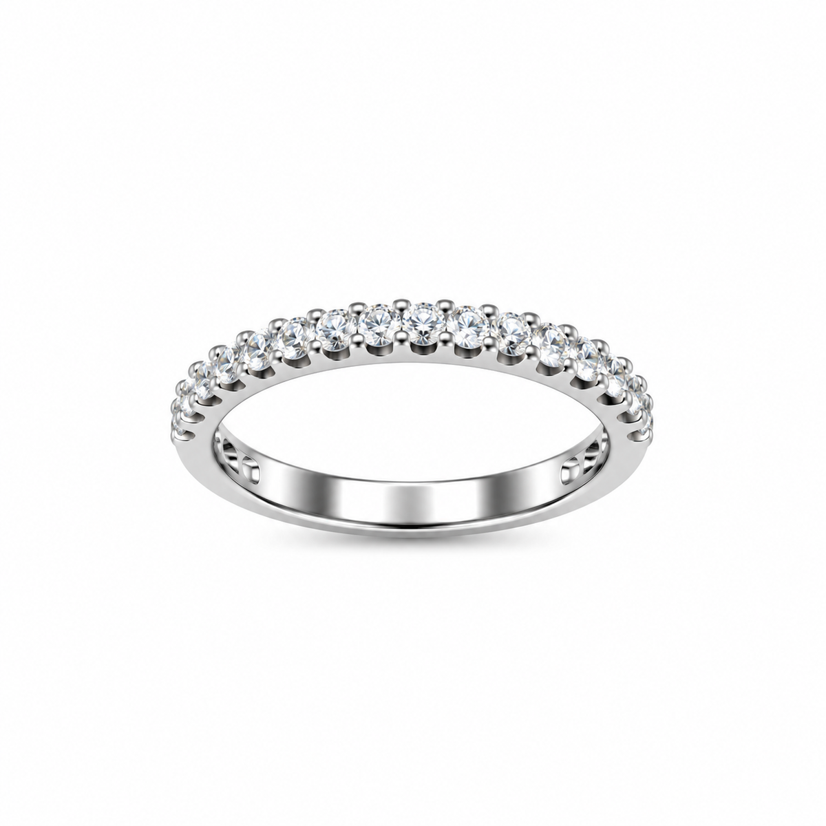 Classic Pavé Silver Band