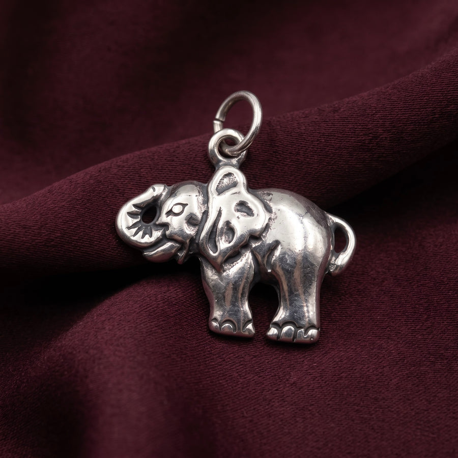 Antique Silver Elephant Pendant