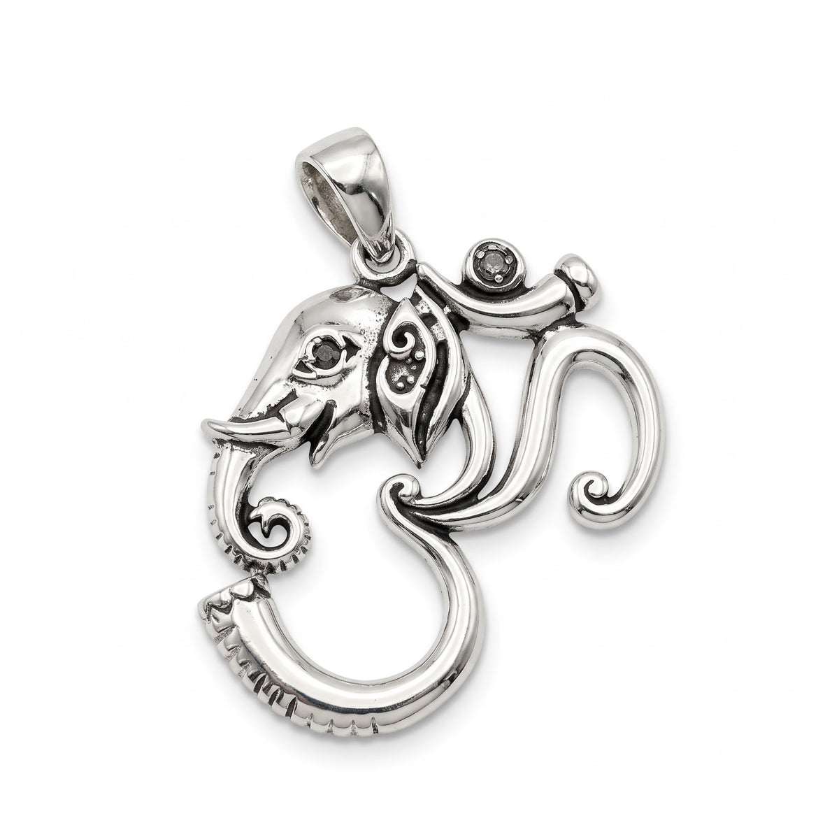 Antique Silver Ganesha Pendant