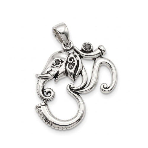 Antique Silver Ganesha Pendant