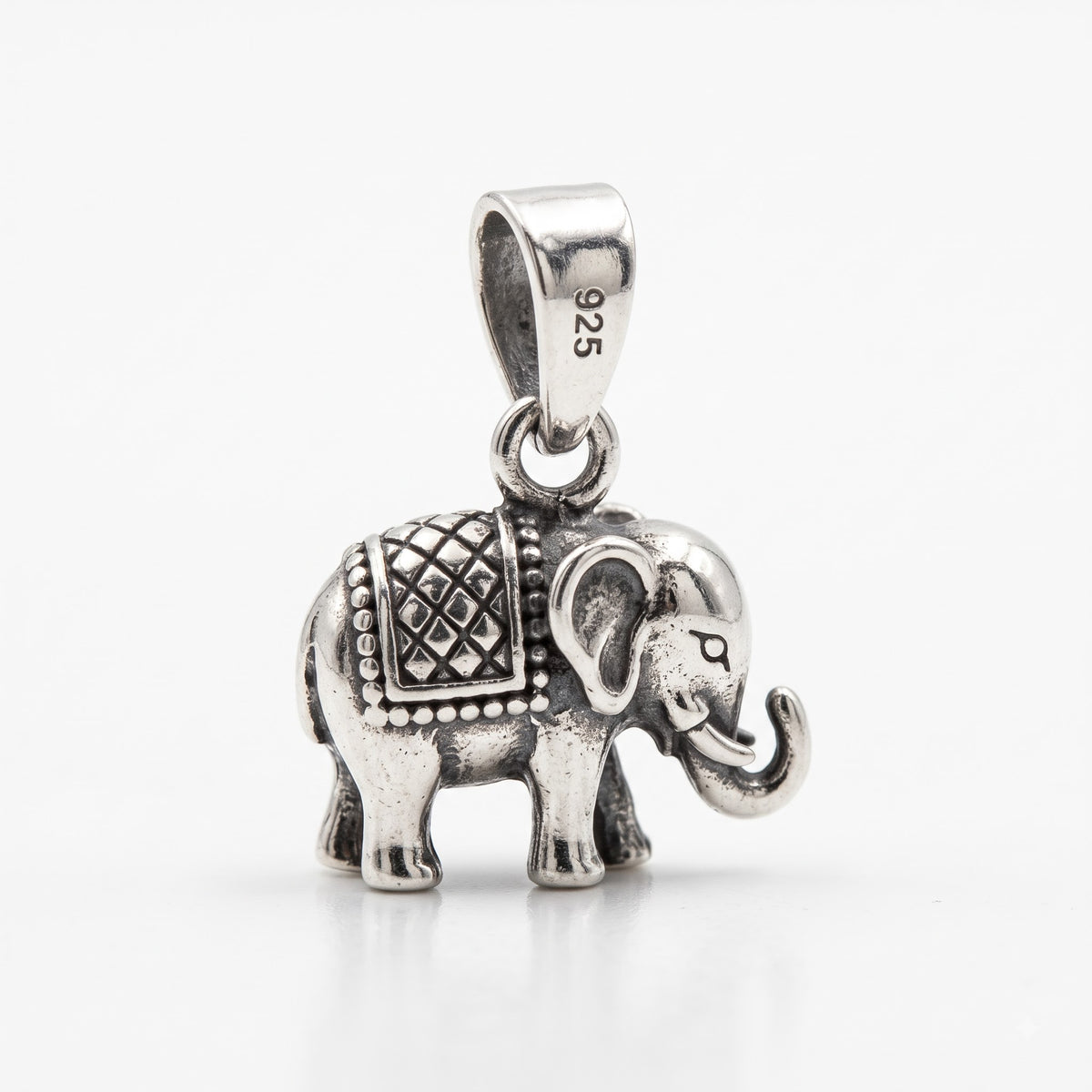 925 Sterling Silver Elephant Pendant