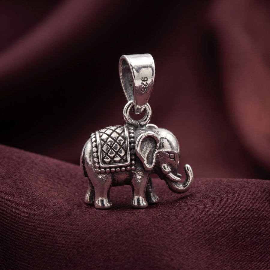 925 Sterling Silver Elephant Pendant