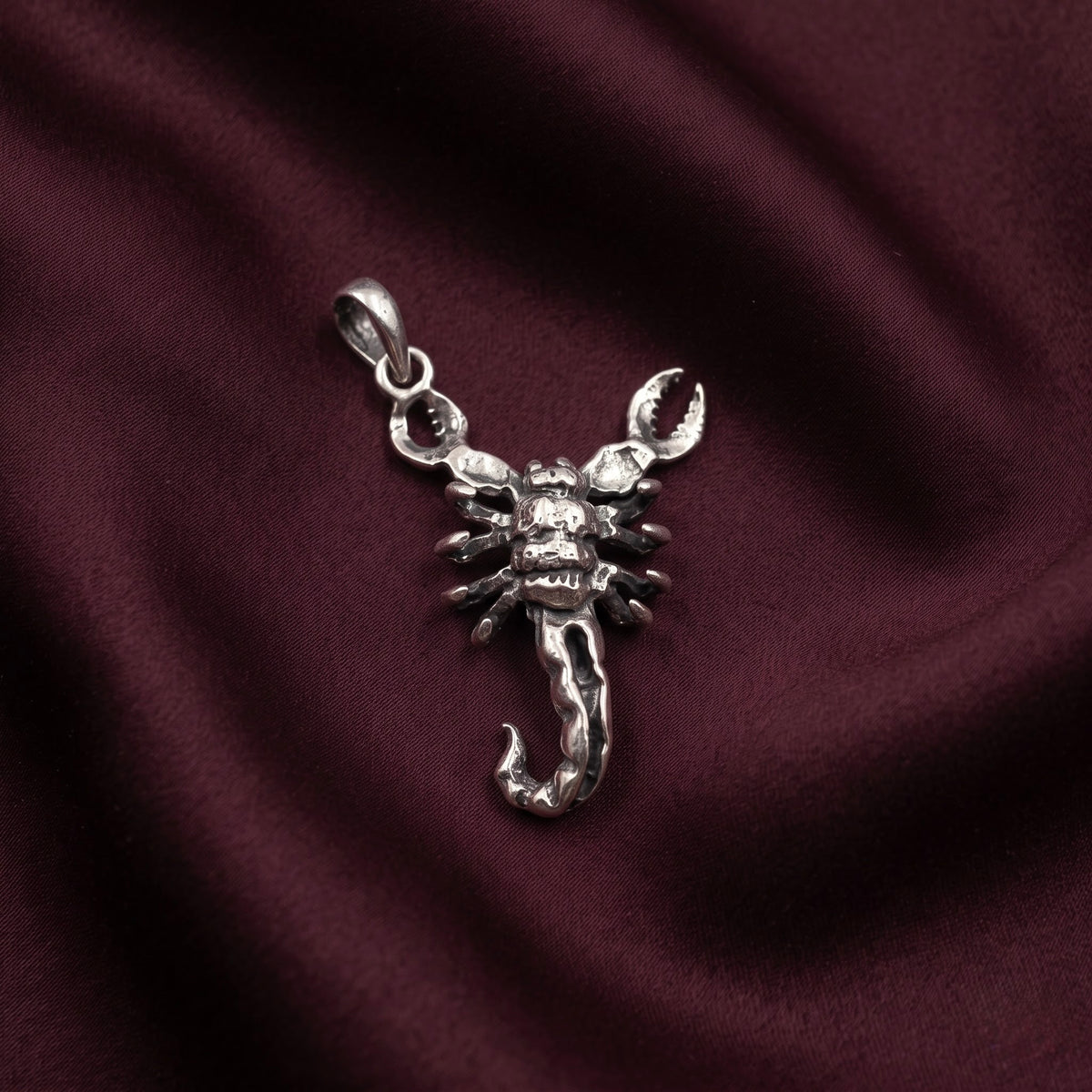 Antique Silver Scorpion Pendant