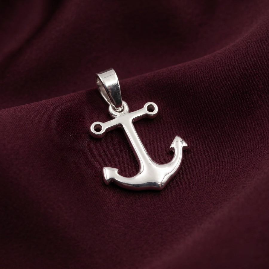 Classic Silver Anchor Pendant