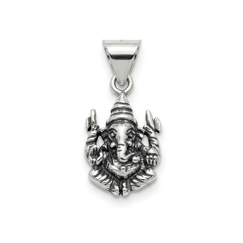 Antique Silver Ganesha Pendant