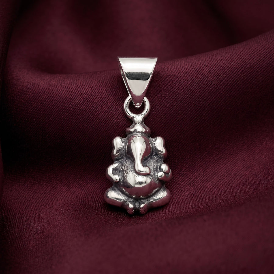 Antique Silver Ganesha Pendant