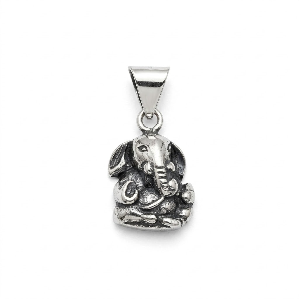 Antique Silver Ganesha Pendant
