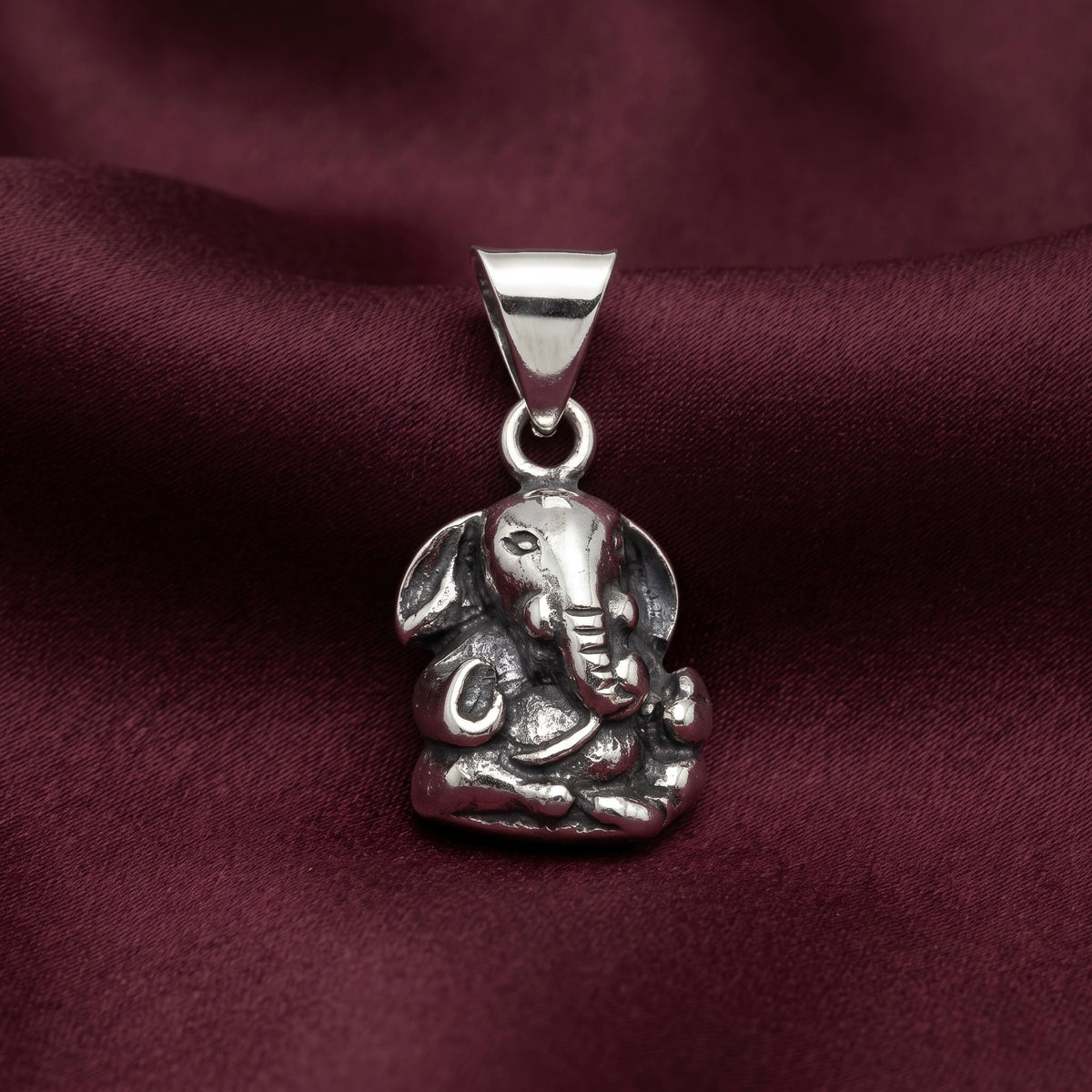 Antique Silver Ganesha Pendant