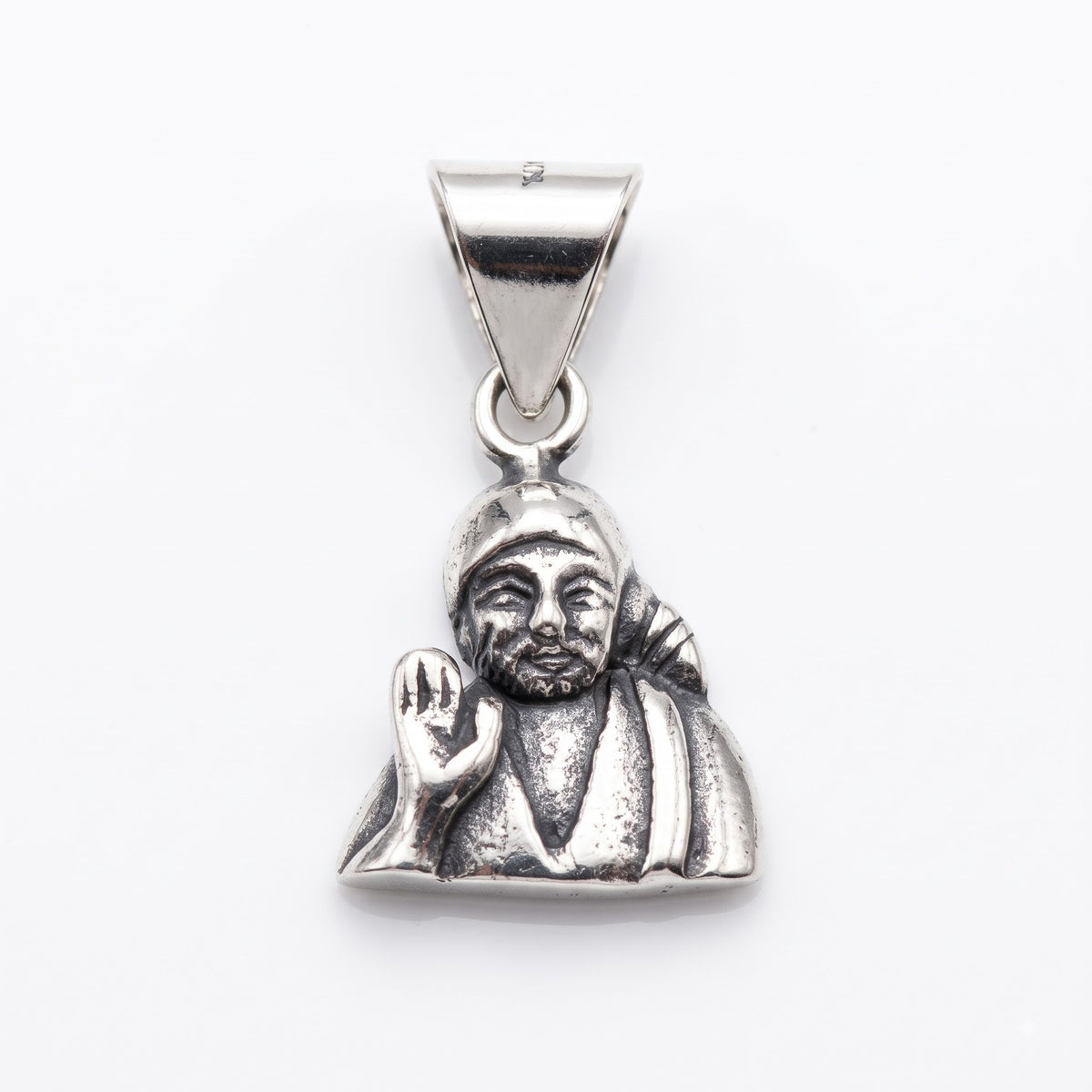 Antique Silver Sai Baba Pendant