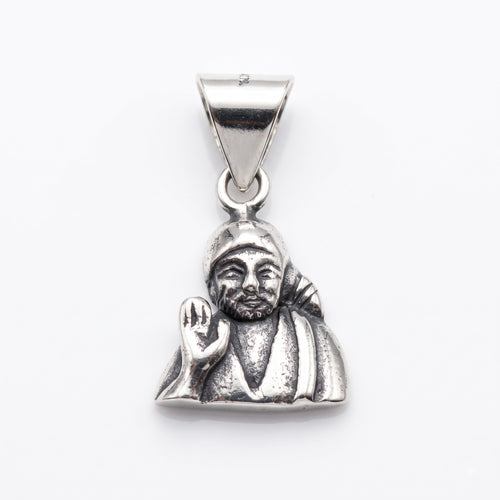 Antique Silver Sai Baba Pendant