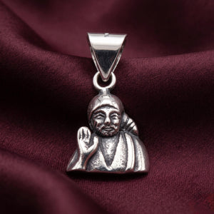 Antique Silver Sai Baba Pendant