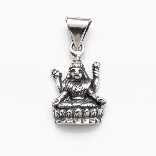 Antique Silver Laxmi Maa Pendant